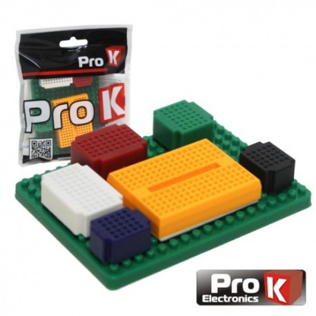 Breardboard - KIT c/6 placas mini, total 355 pontos+base "PROK" BB06A