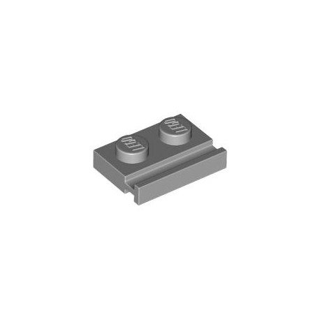 LEGO Peça - Plate with slide 1x2 - (cinza claro) 4211568