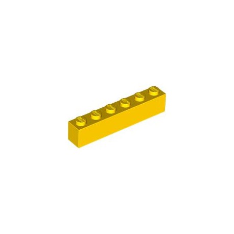 LEGO Peça - Brick 1x6 (Yellow) 300924