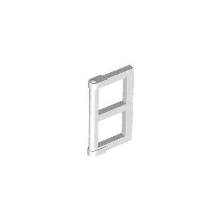 LEGO Peça - Window 1x2x3 Pane with Thick Corner Tabs (White) 6171058