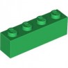 LEGO Peça - Brick 1x4 (Green) 4112838