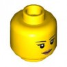 LEGO Peça - Head Female and Red Lips Smile (Yellow) 4651442