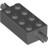 LEGO Peça - Brick, Modified 2x4 with Pins - (cinza escuro) 4210718