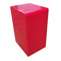 Caixa - Vermelho em plástico c/furos c/83x55,5x44mm (L.W.H.) C7503 »»