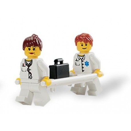 LEGO CITY Minifiguras - Médica e Enfermeiro (2 minifiguras + acessórios)