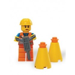 LEGO CITY Minifiguras - Trabalhadora da construção civil (minifigura + acessórios)
