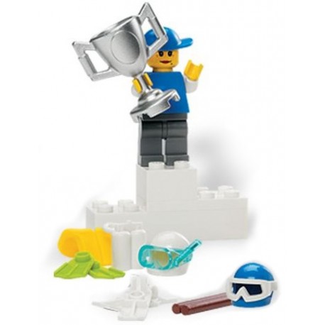 LEGO CITY Minifiguras - Desportista premiada com troféu (minifigura + acessórios)