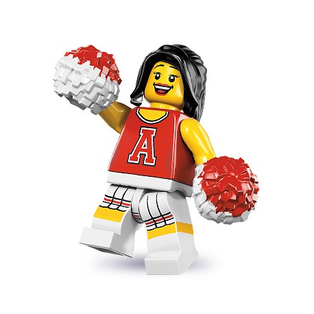 LEGO MINIFIGURE - 8ª Série - "Red Cheerleader"