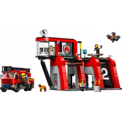 LEGO City - Quartel dos Bombeiros com Camião dos Bombeiros (843 pcs) 2024