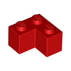 LEGO Peça - Brick Corner 1x2x2 (Red) 235721