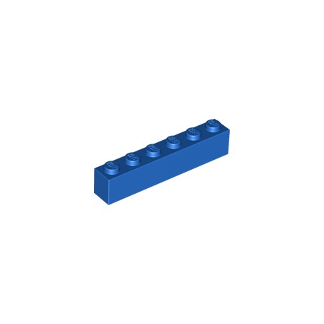 LEGO Peça - Brick 1x6 (Blue) 1961
