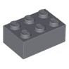 LEGO Peça - Brick 2X3 (Dark Bluish Gray) 4211105