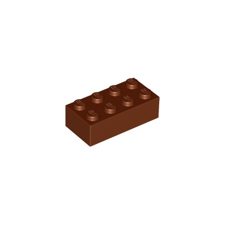 LEGO Peça - Brick 2x4 (Reddish Brown) 1978