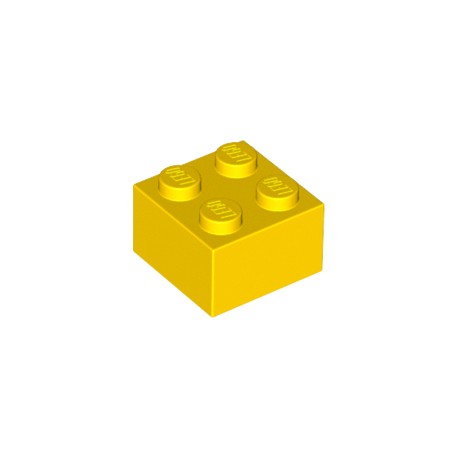 LEGO Peça - Brick 2x2 (Yellow) 1984