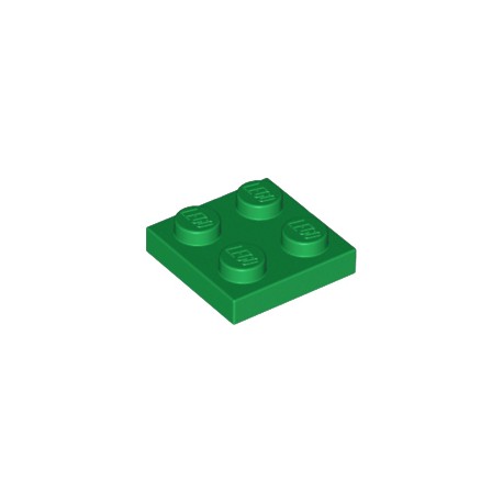 LEGO Peça - Plate 2x2 (Green) 302228