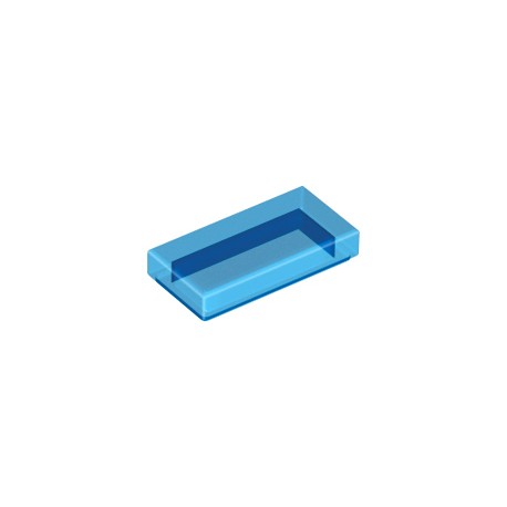 LEGO Peça - Flate Tile 1x2 (Transparente Blue) 2000