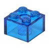 LEGO Peça - Brick 2x2 (Transparent Blue) 2000
