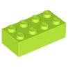 LEGO Peça - Brick 2x4 (Lime) 2002