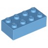 LEGO Peça - Brick 2x4 (Medium Blue) 2003