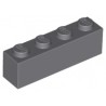 LEGO Peça - Brick 1X4 (Dark Bluish Gray) 1964