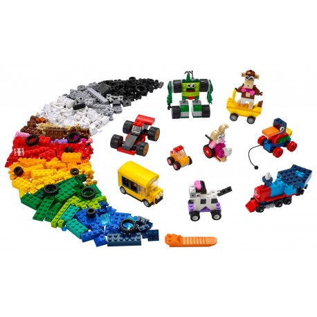 LEGO Classic - Peças e Rodas (653pcs) 2021