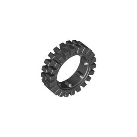 LEGO Peça - Tire 24mm D.x8mm Offset Tread(3483) - (preto)