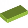 LEGO Peça - Flat tile 1x2 (Bright Yellowish Green - Lime) 4500125