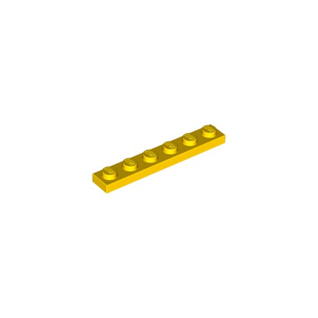 LEGO Peça - Plate 1x6 (Bright Yellow) 366624