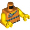 LEGO Peça - Mini figure - woman chemise - (laranja) 4580475