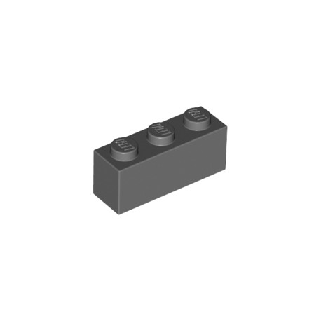 LEGO Peça - Brick 1x3 (Dark Stone Grey) 4211104