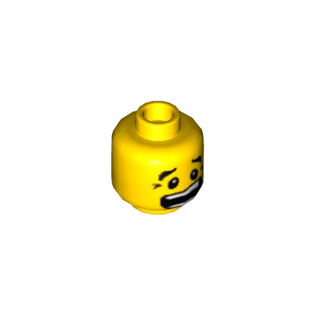 LEGO Peça - Mini figure - head man double - (fear-laugh)