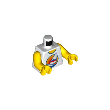 LEGO Peça - Mini figure - t shirt wind surf - (braco)