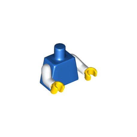LEGO Peça - Mini figure - shirt - (azul+branco) 4275813