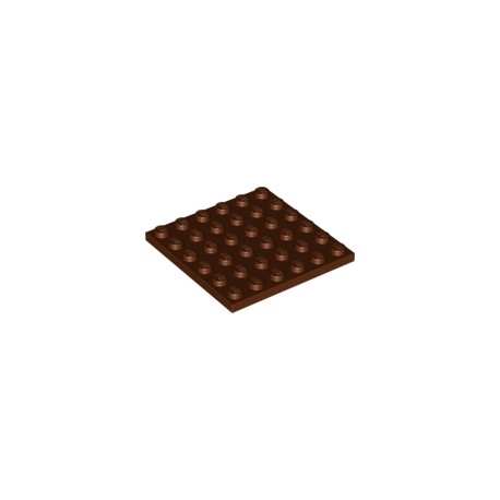 LEGO Peça - Plate 6x6 (Reddish Brown) 2005