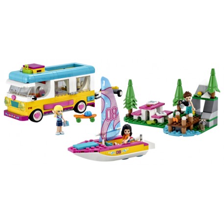 LEGO Friends - Floresta - Autocaravana e Barco à Vela (487 pcs) 2021