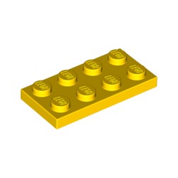 LEGO Peça - Plate 2x4 (Bright Yellow) 1993