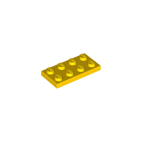 LEGO Peça - Plate 2x4 (Bright Yellow) 302024