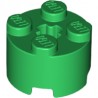LEGO Peça - Round Brick 2x2 w. Cross (Bright Green) 2004