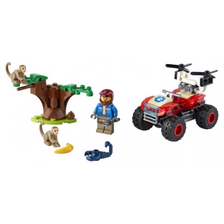 LEGO City - Moto-Quatro de Salvamento de Animais Selvagens(74 pcs) 2021
