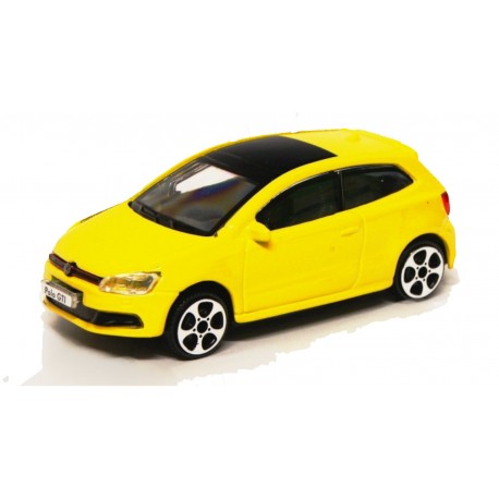 BBURAGO 1/43 Street - Volkswagen Polo GTI Mark 5 (amarelo)