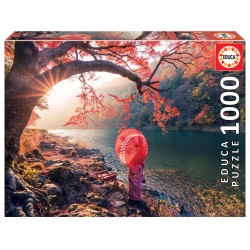 PUZZLE - Amanhecer no rio Katsura, Japão (1000pcs)