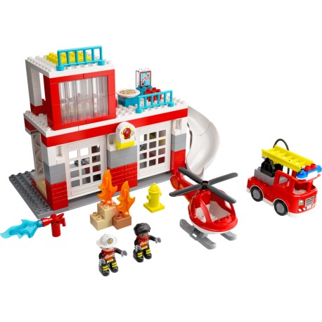 LEGO DUPLO - Quartel dos Bombeiros e Helicóptero (117 pcs) 2022