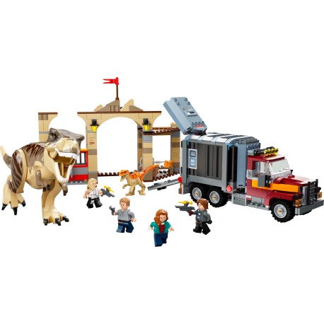 LEGO Jurassic World -  Fuga dos Dinossauros Atrociraptor e T. rex (466 pcs) 2022